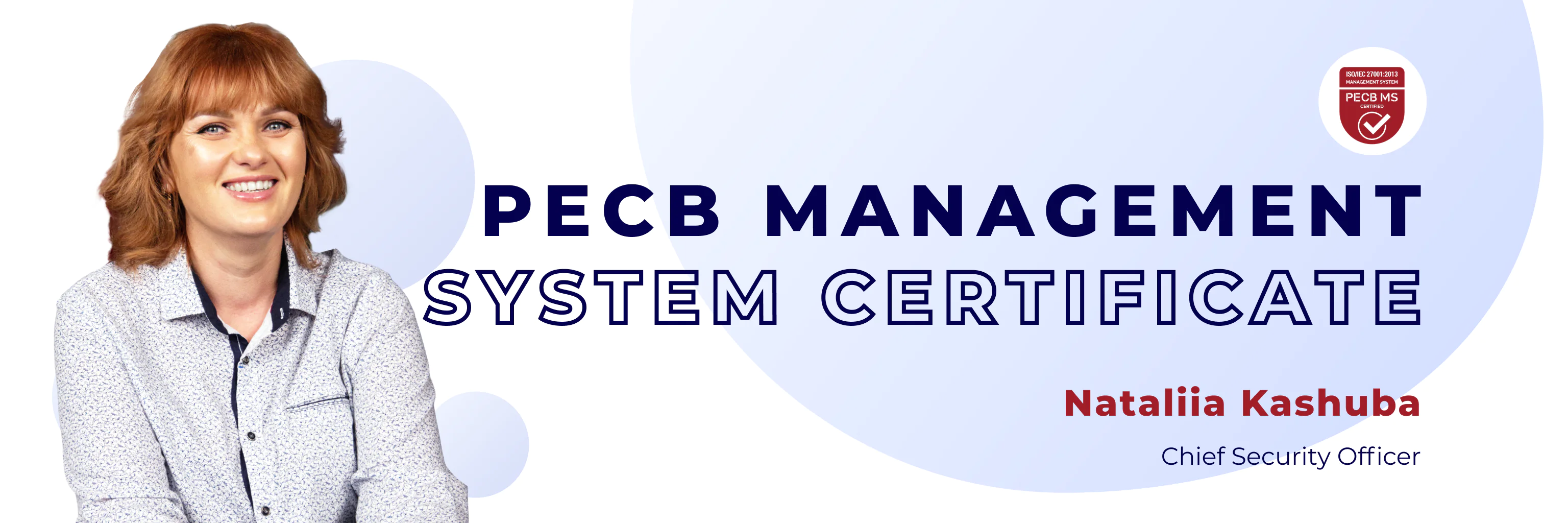 Outsourced software product development company Morebis obtaining ISO/IEC 27001:2013 PECB MS Certificate